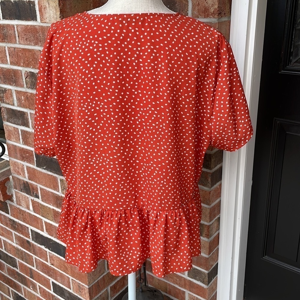 Shein Ruffled Short Sleeve Top - Picture 4 of 7